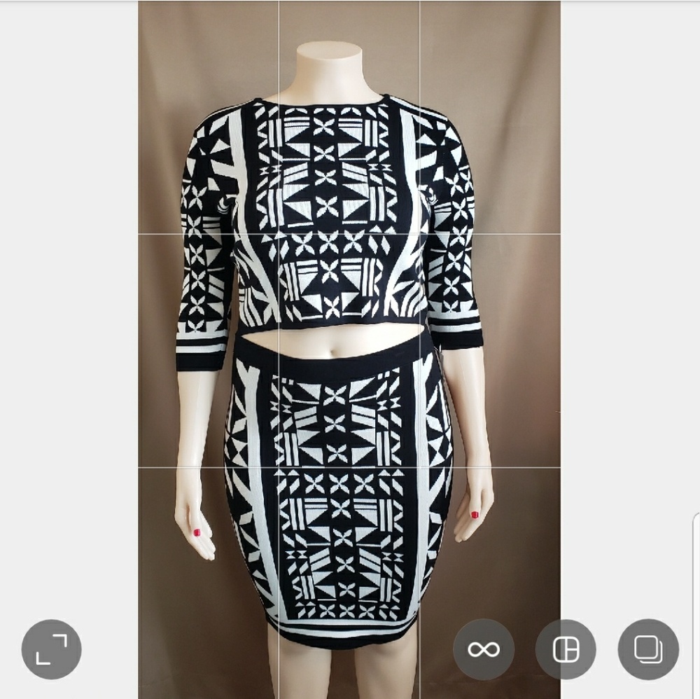 Geometric Sweater Set